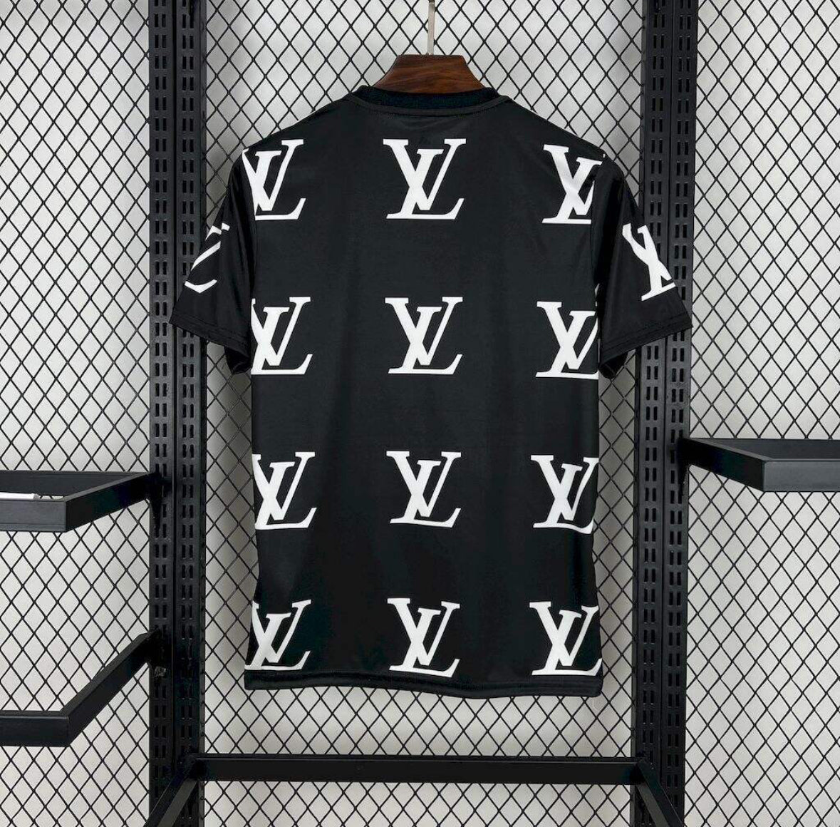 Real Madrid 202526 Louis Vuitton Joint Edition Black Jersey